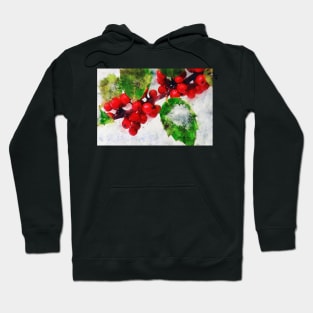 Holly Jolly Watercolor Hoodie